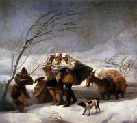 Goya, Francisco de - The Snowstorm